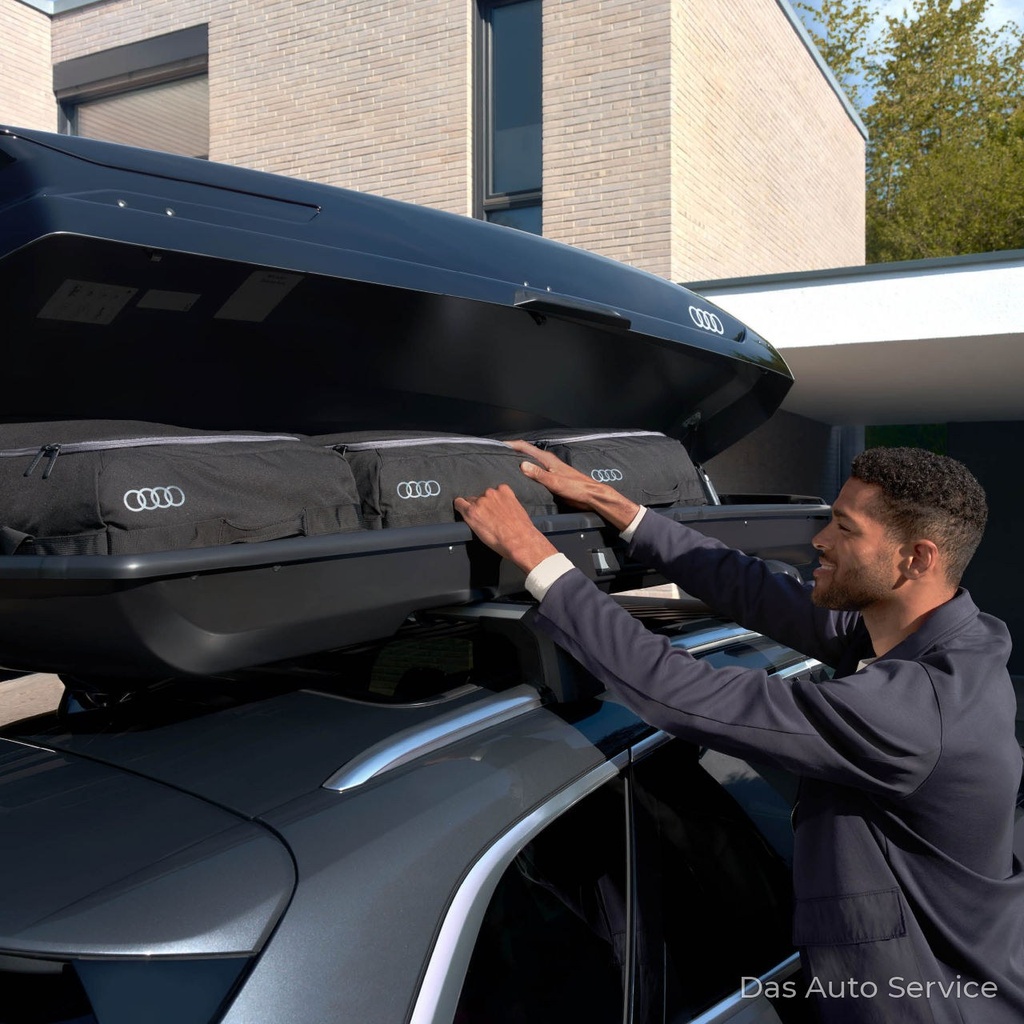 Кутия за багаж и ски за покрив Audi 510 l, брилянтно черна 2