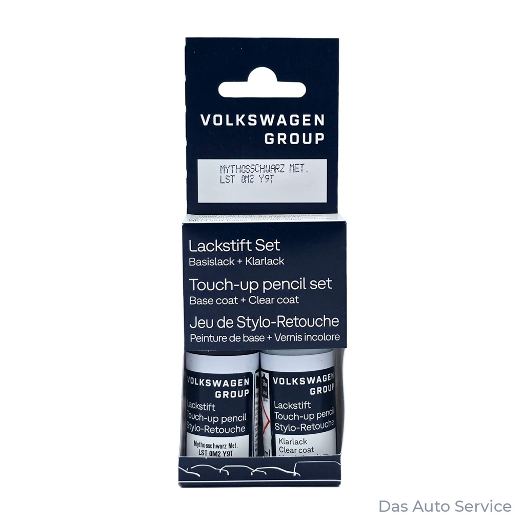 Audi / VW touch-up paint LY9T, Mythos Black Metallic