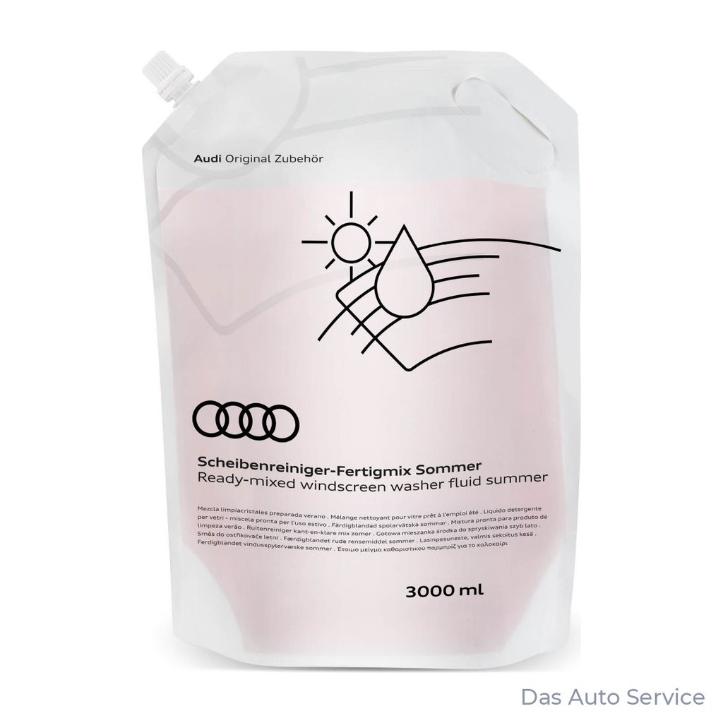 Genuine Audi summer windscreen washer fluid 3l