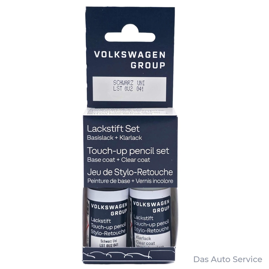 Audi / VW touch-up paint L041, Black non-metallic