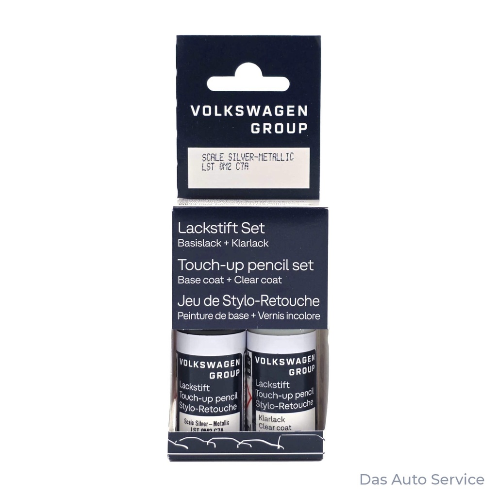 Audi / VW touch-up paint LC7A, Scale Silver Metallic