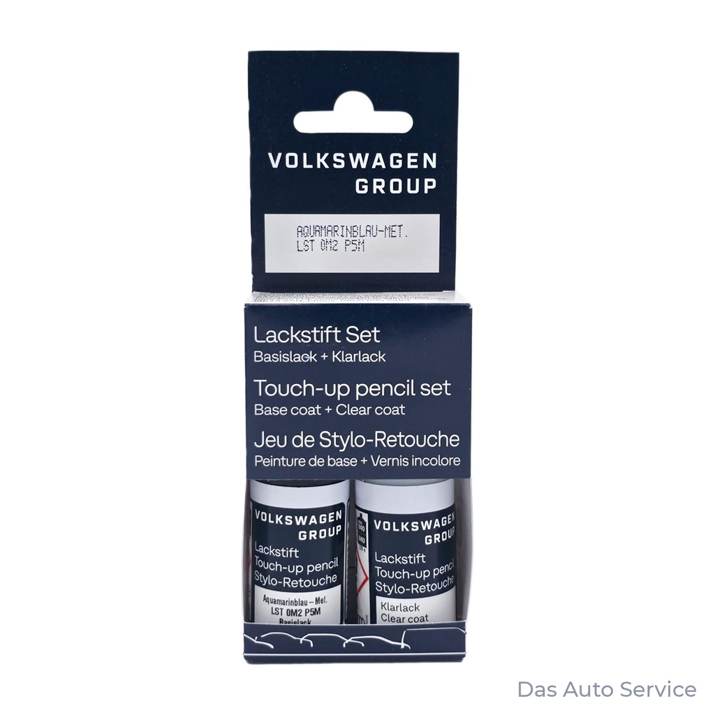 Audi / VW touch-up paint LP5M, Aquamarine Blue Metallic