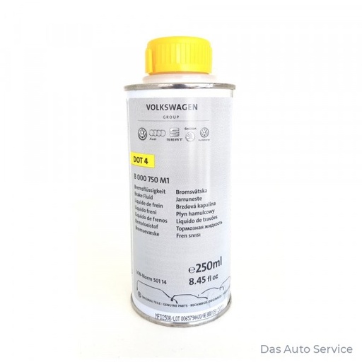 [B  000750M1] Оригинална спирачна течност DOT 4 B000750M1 Audi/Volkswagen 250ml