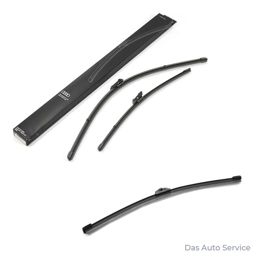 [82B998002 + 82A955425] Wiper blades Audi A1 Sportback (GB), front and rear set