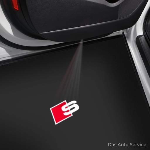 LED проектори за вратите Audi, S лого