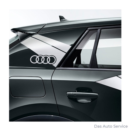 [81A060306A] Декоративни фолиа Audi Q2 за страничните части – матово сребристи