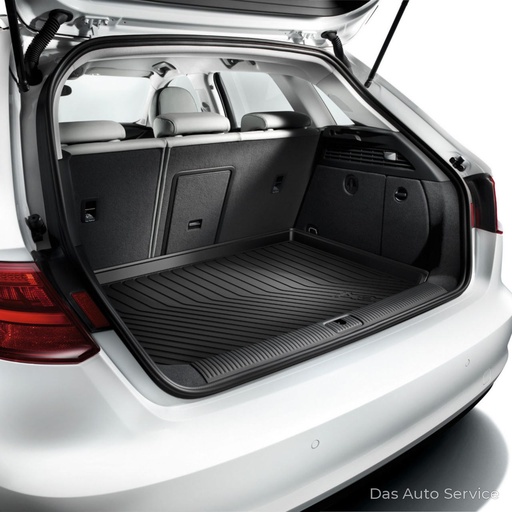 [8V5061180] Audi A3 saloon (2017–2020) boot liner, for front-wheel drive or quattro saloon with tyre repair kit/spare wheel